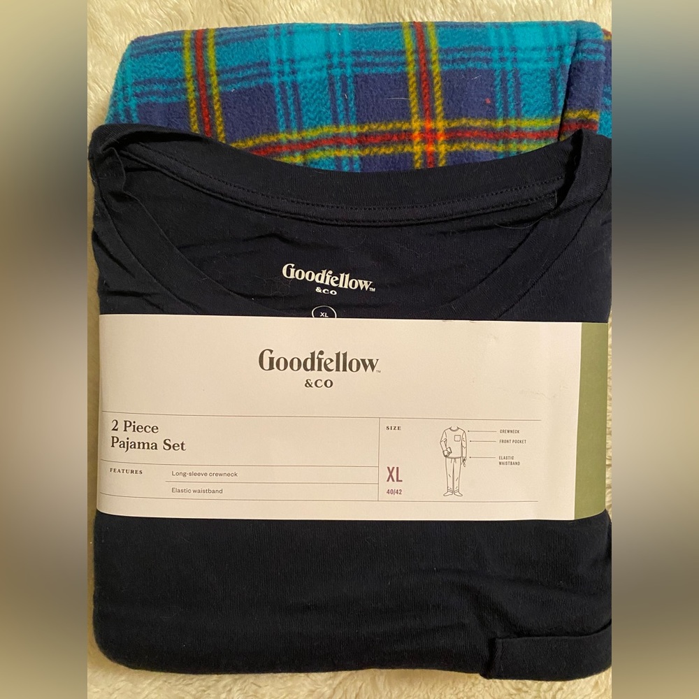 NWT Goodfellow & Co size XL 2 piece pajama set